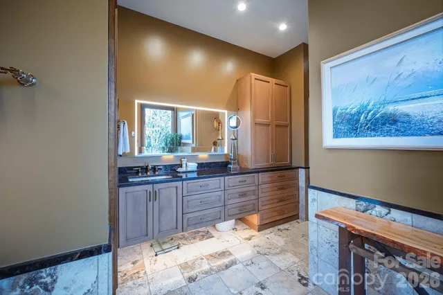 a outdoor space with furniture