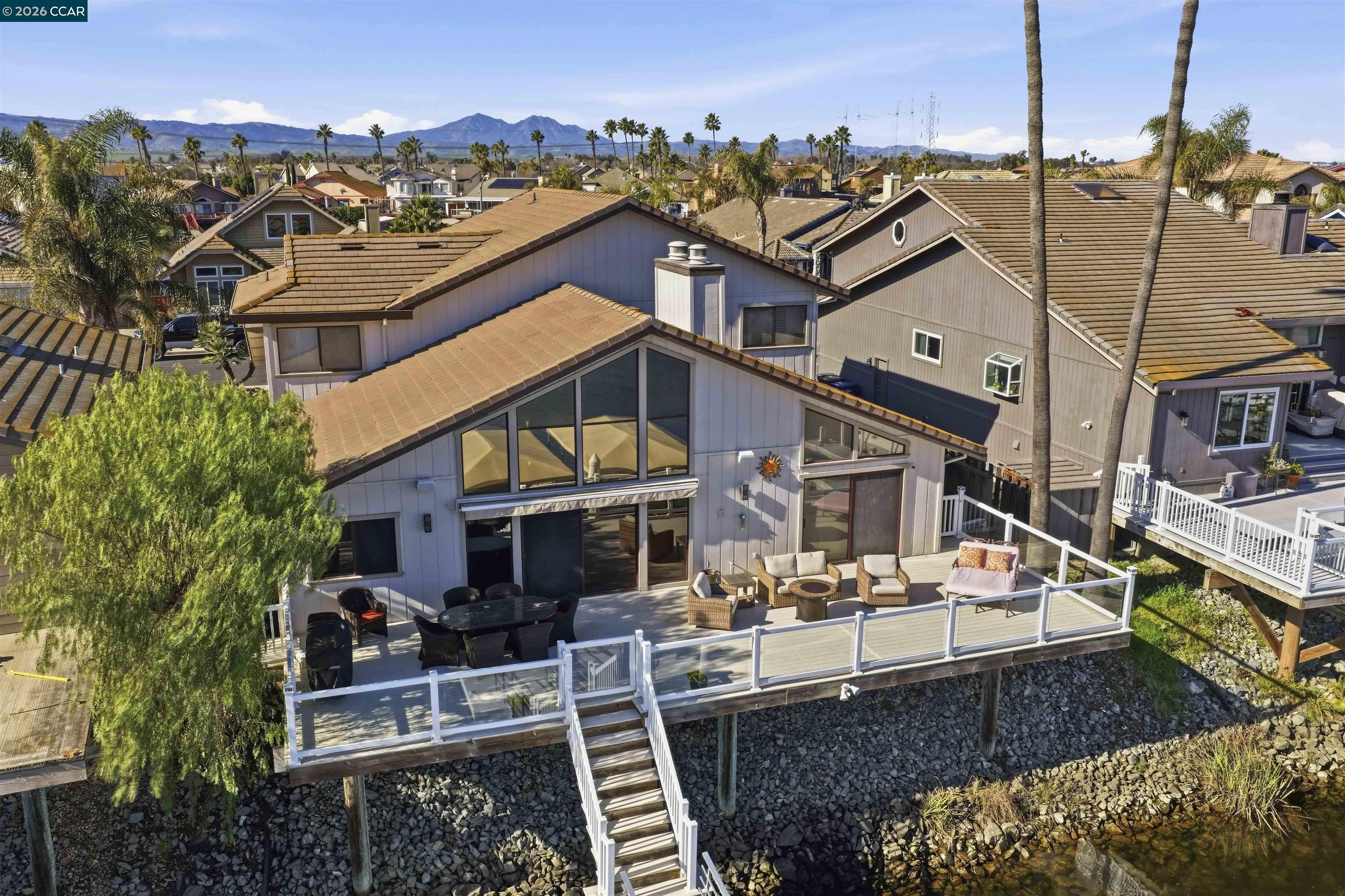 2027 Windward Point Discovery Bay, CA 94505 - Photo 46 of 53 an aerial view of a house with a ocean view