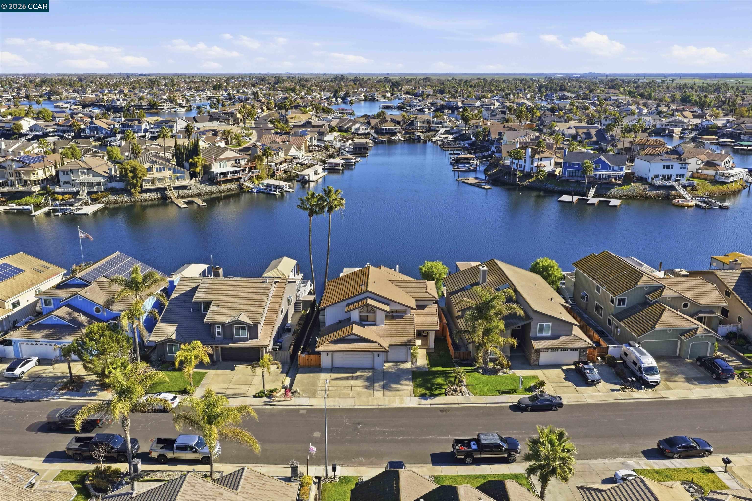 2027 Windward Point Discovery Bay, CA 94505 - Photo 47 of 53 an aerial view of residential houses with outdoor space
