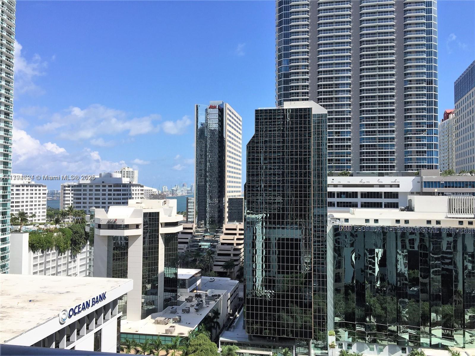 1050 Brickell Avenue, Unit 1602 Miami, FL 33131 - Photo 10 of 21 a city view with tall buildings