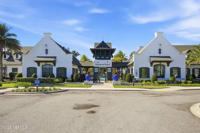 a view of a swimming pool with an ocean view