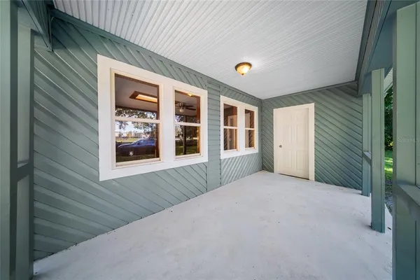 a view of an front door