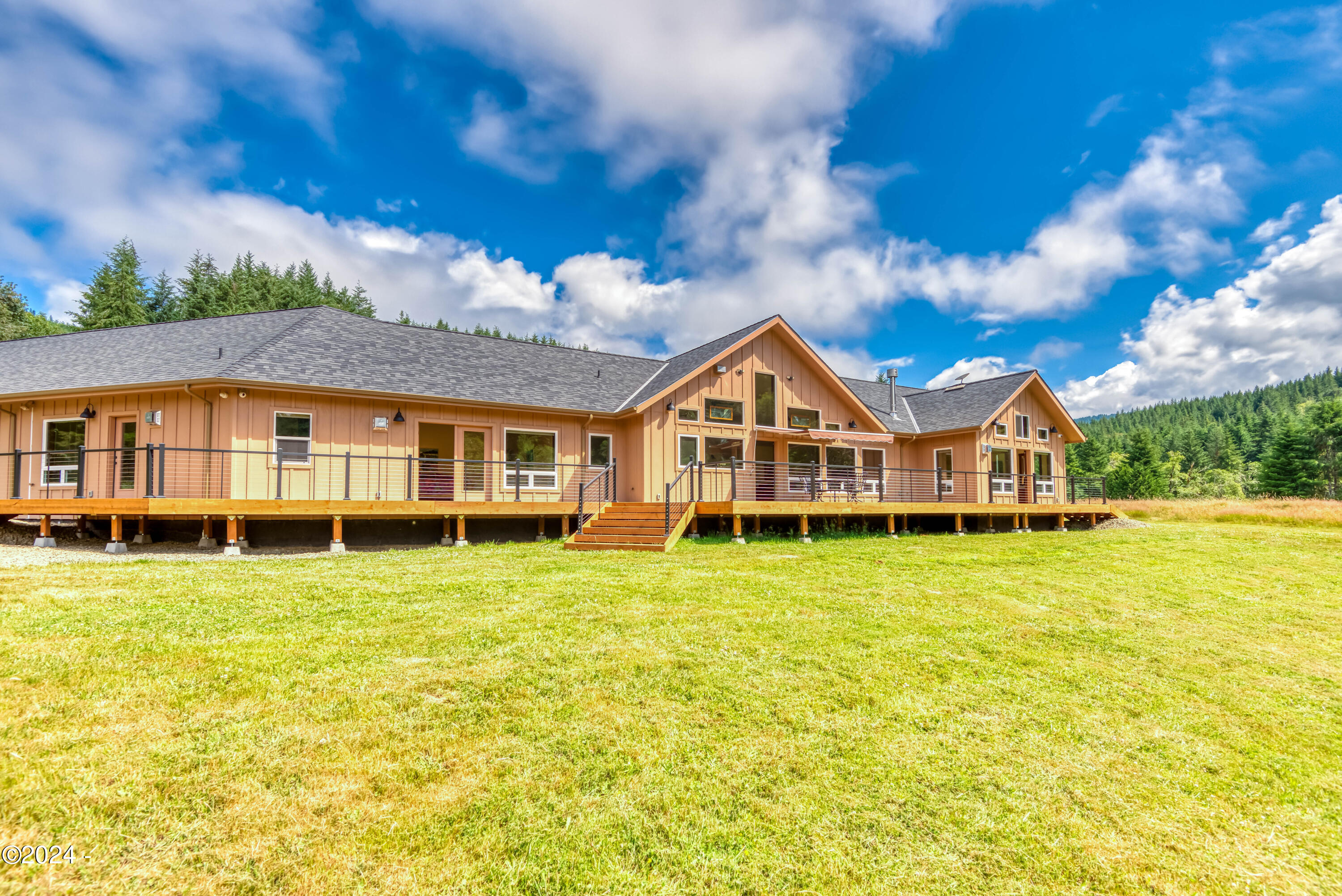 540 Big Rock Creek Road Blodgett, OR 97326 - Photo 27 of 54 Gorgeous wrap around deck