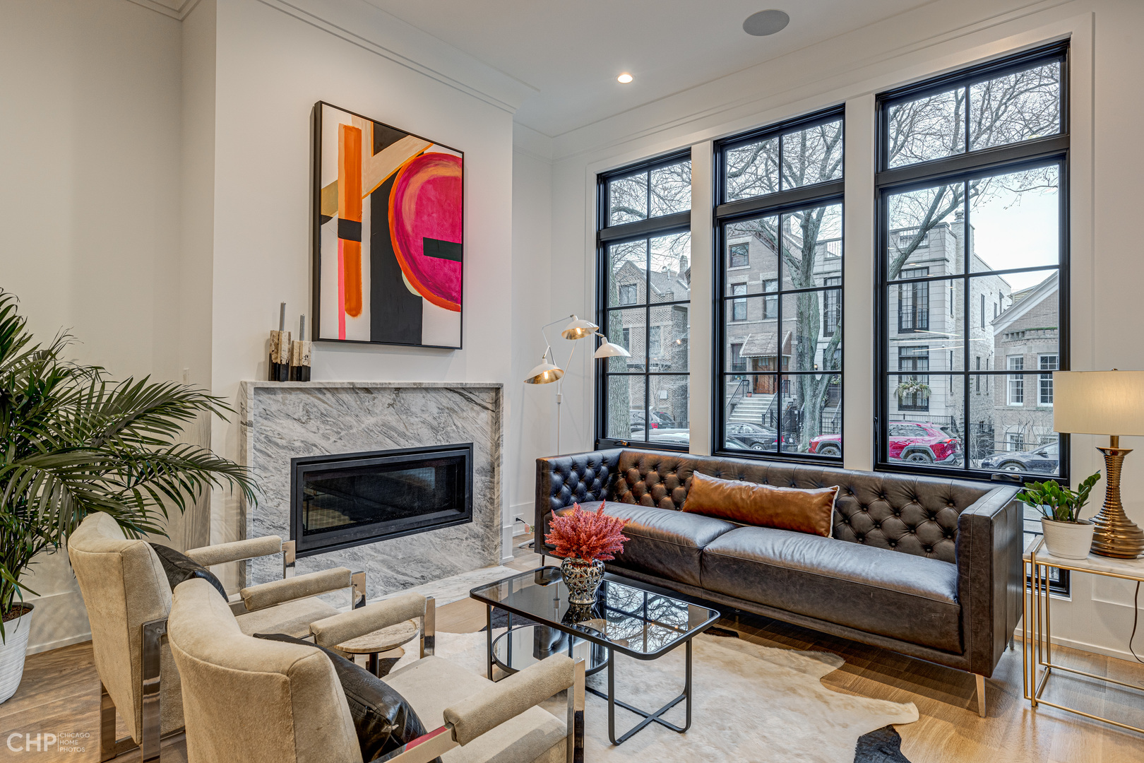 Undisclosed Address Chicago, IL 60622 - Photo 2 of 17 a living room with furniture fireplace and window