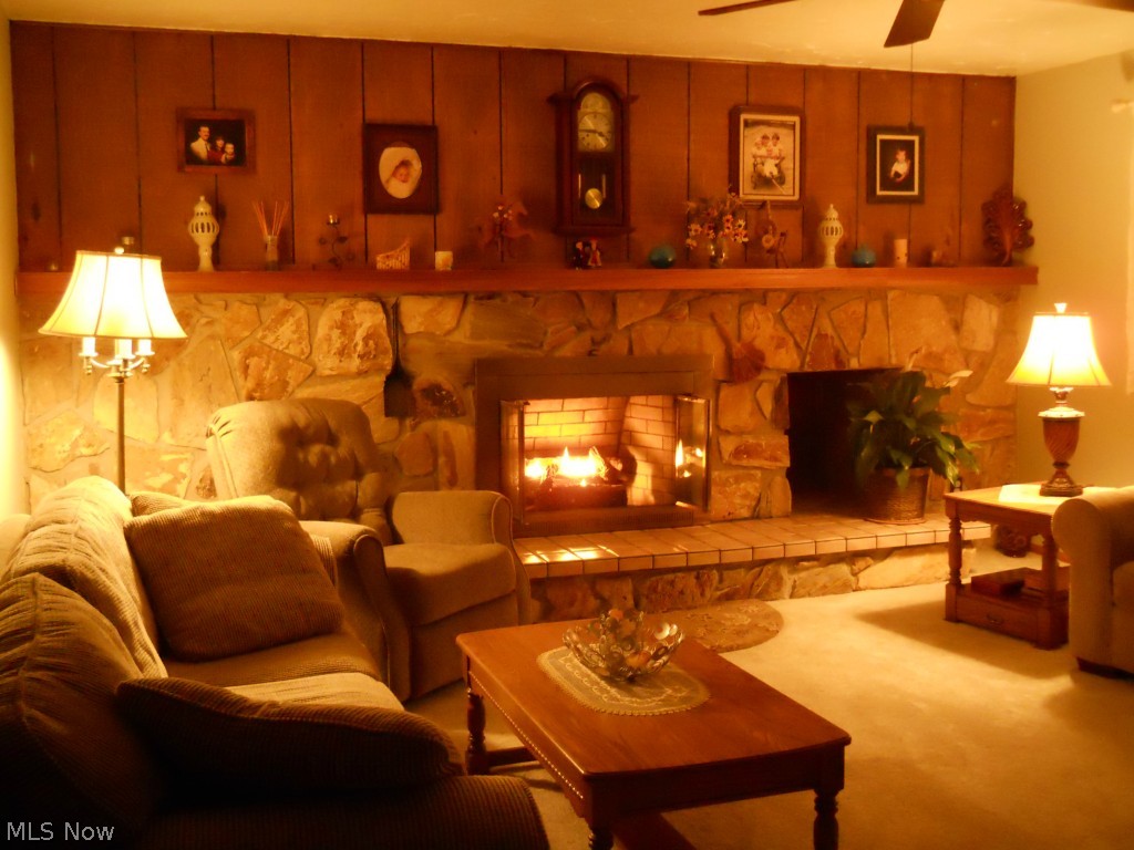 1512 Dock Road Madison, OH 44057 - Photo 12 of 25 Enjoy winters with the wonderful fireplace in the living room