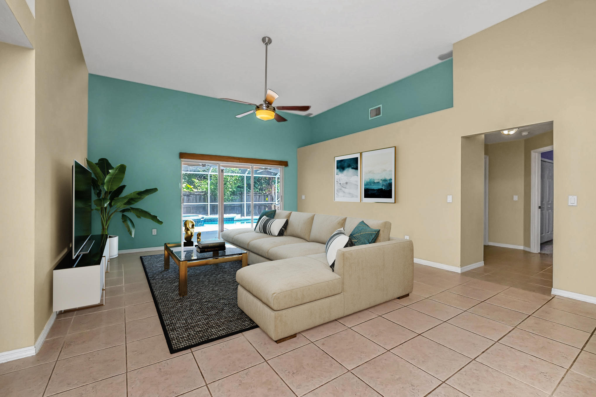 1634 Rustic Way Melbourne, FL 32935 - Photo 10 of 34 Virtually Staged Family Room