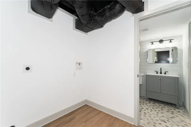 a view of an empty room