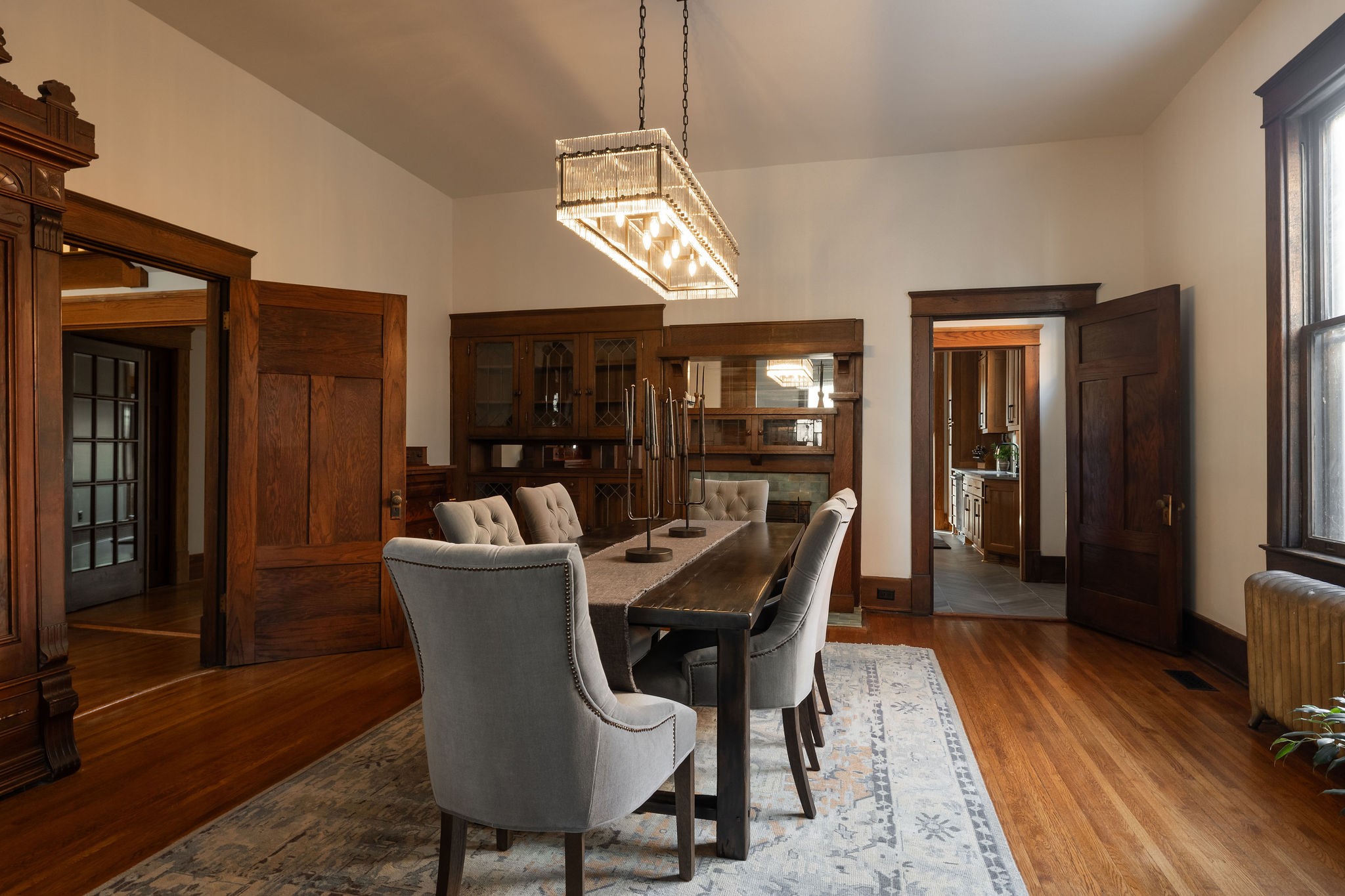 902 School Street Columbia, TN 38401 - Photo 19 of 82 a dining room with furniture a chandelier and wooden floor