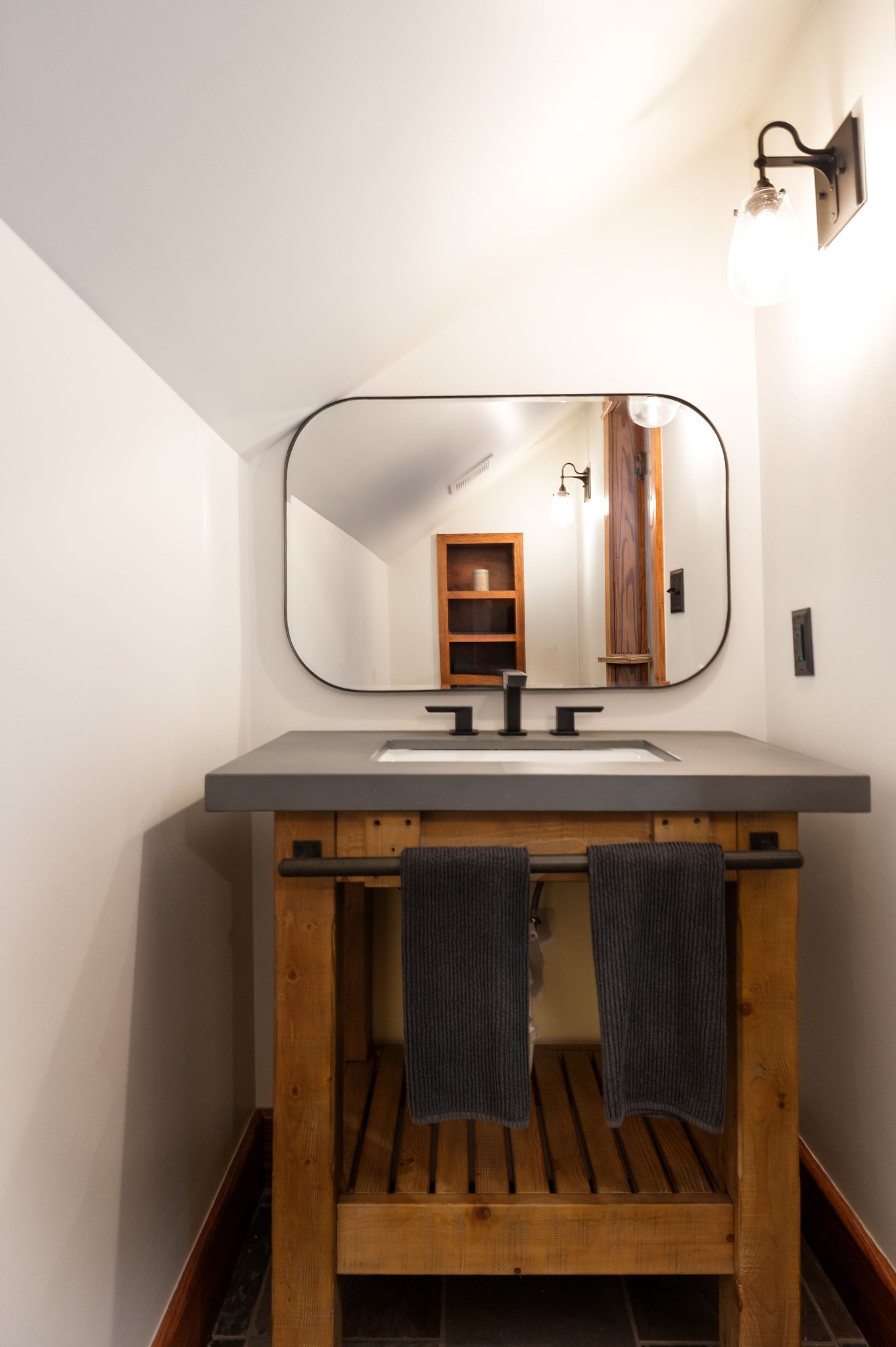 902 School Street Columbia, TN 38401 - Photo 72 of 82 a bathroom with a sink and a mirror