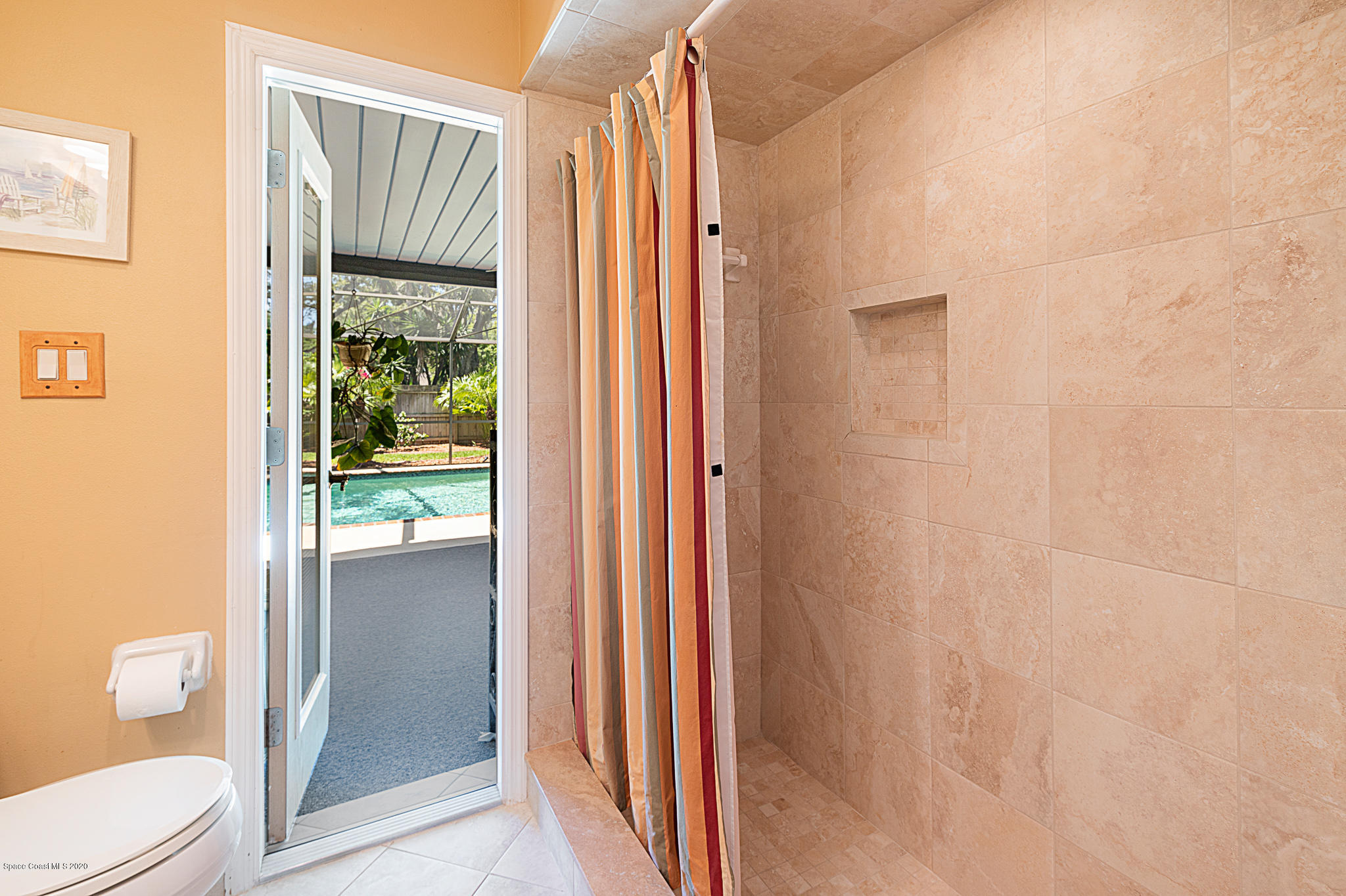 2534 Hamlin Street Northeast Palm Bay, FL 32905 - Photo 18 of 38 Master bathroom shower view