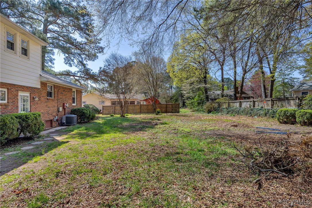 8202 Colebrook Road Richmond, VA 23227 - Photo 25 of 25 View of yard with fence and cooling unit