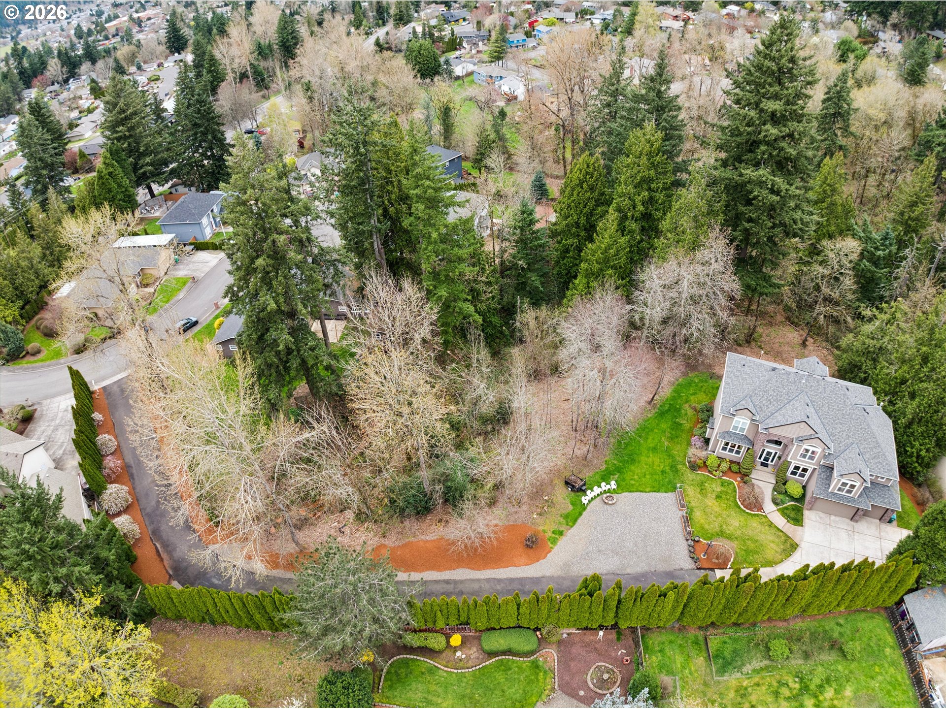 1488 Southwest 17th Court, Unit N Gresham, OR 97080 - Photo 2 of 11 an aerial view of a house with yard swimming pool and outdoor seating