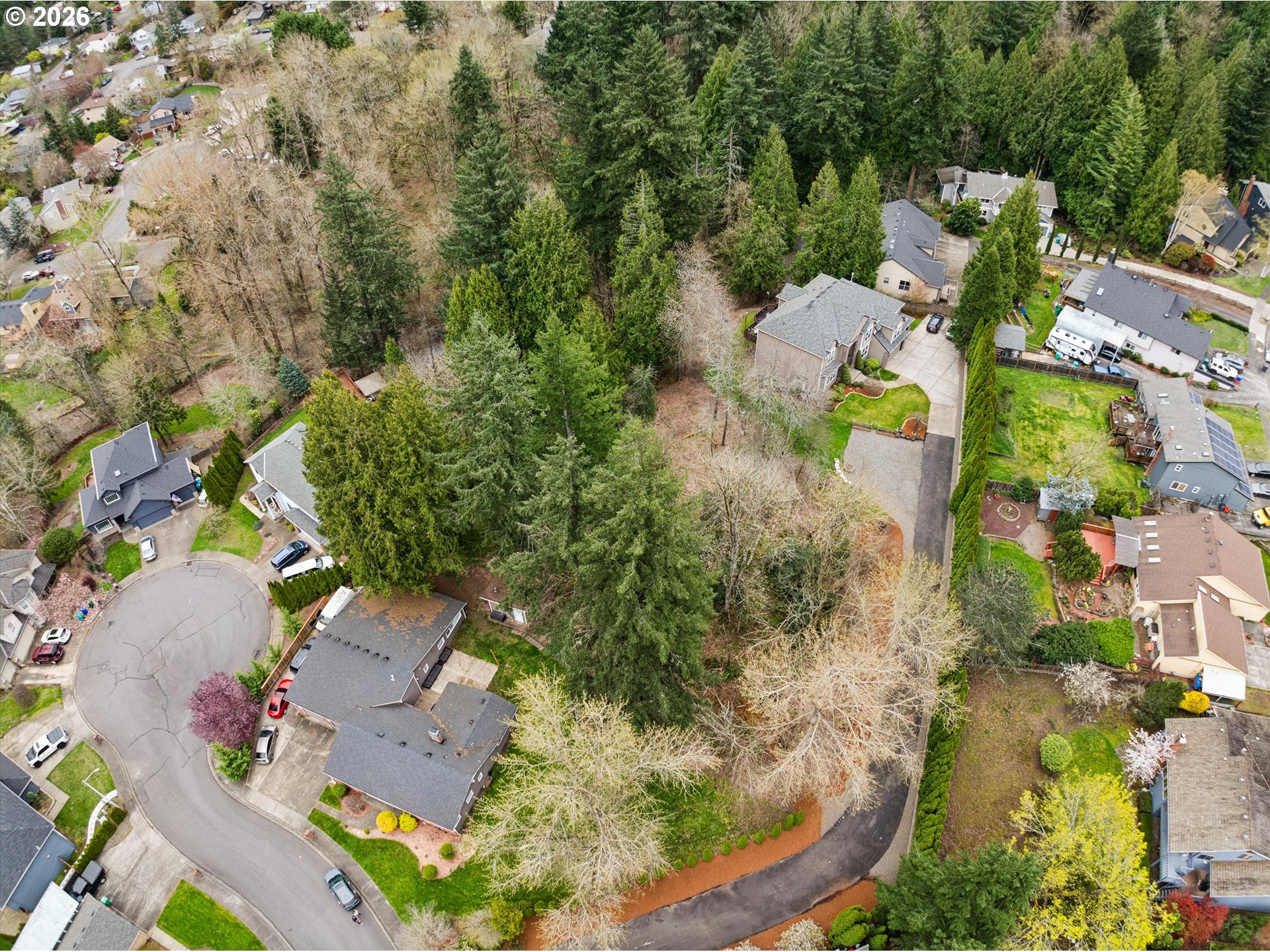 1488 Southwest 17th Court, Unit N Gresham, OR 97080 - Photo 5 of 11 an aerial view of house with yard and swimming pool