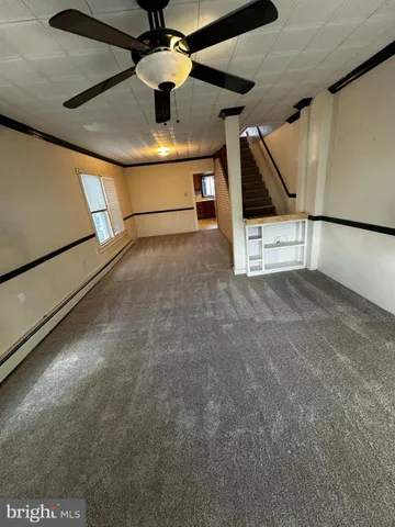 a view of a indoor garage