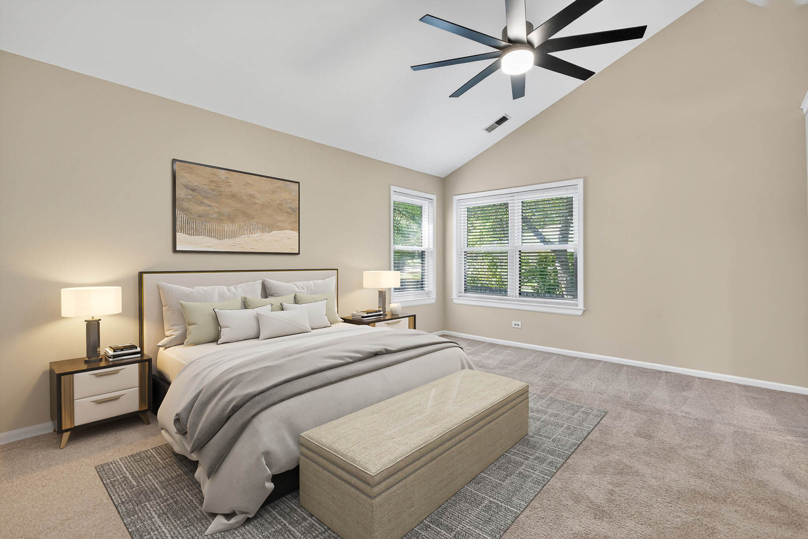 22 Ascot Circle Schaumburg, IL 60194 - Photo 14 of 25 a bedroom with a large bed and a window