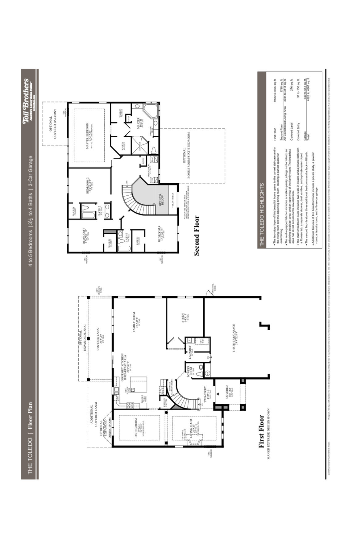 8625 Wellington View Drive Royal Palm Beach, FL 33411 - Photo 54 of 54 Toledo Floorplan