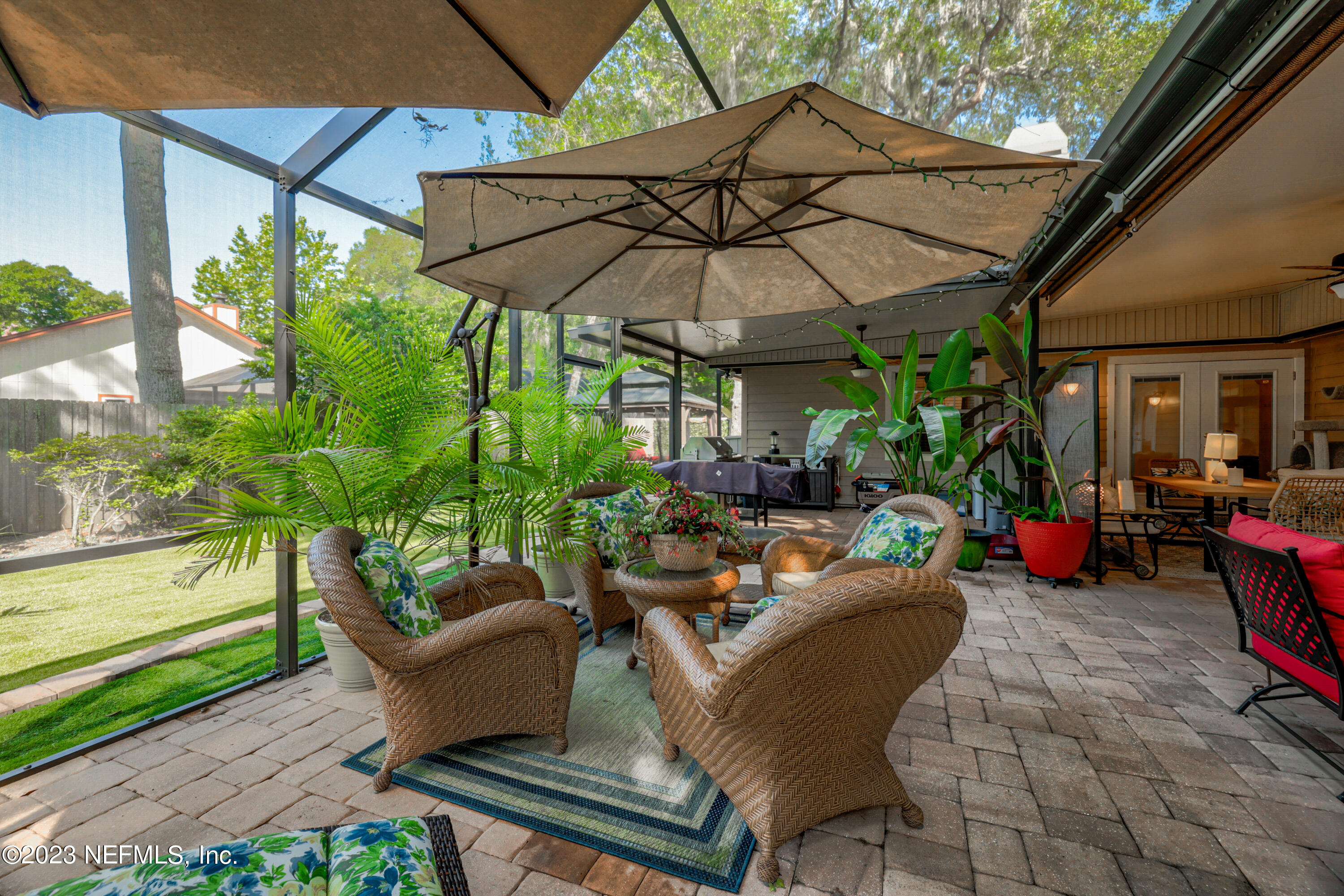 10954 Heathfield Road Jacksonville, FL 32225 - Photo 37 of 42 a view of a backyard with sitting area