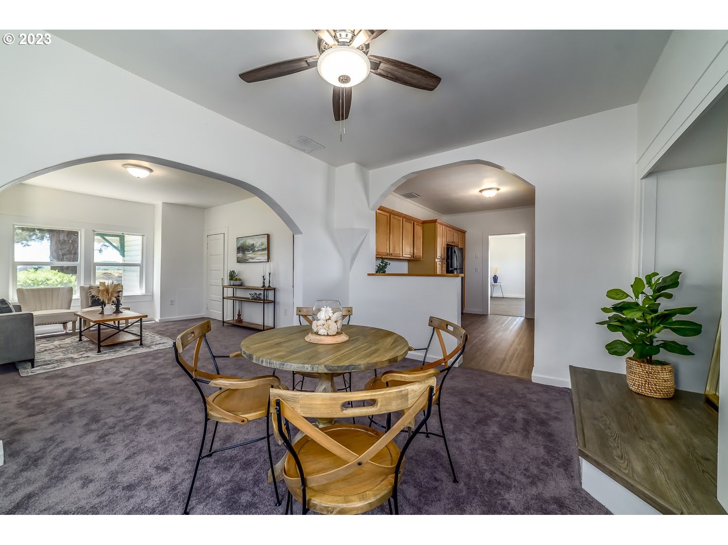 89780 Green Hill Road Eugene, OR 97402 - Photo 17 of 48 a view of a dining room with furniture and wooden floor