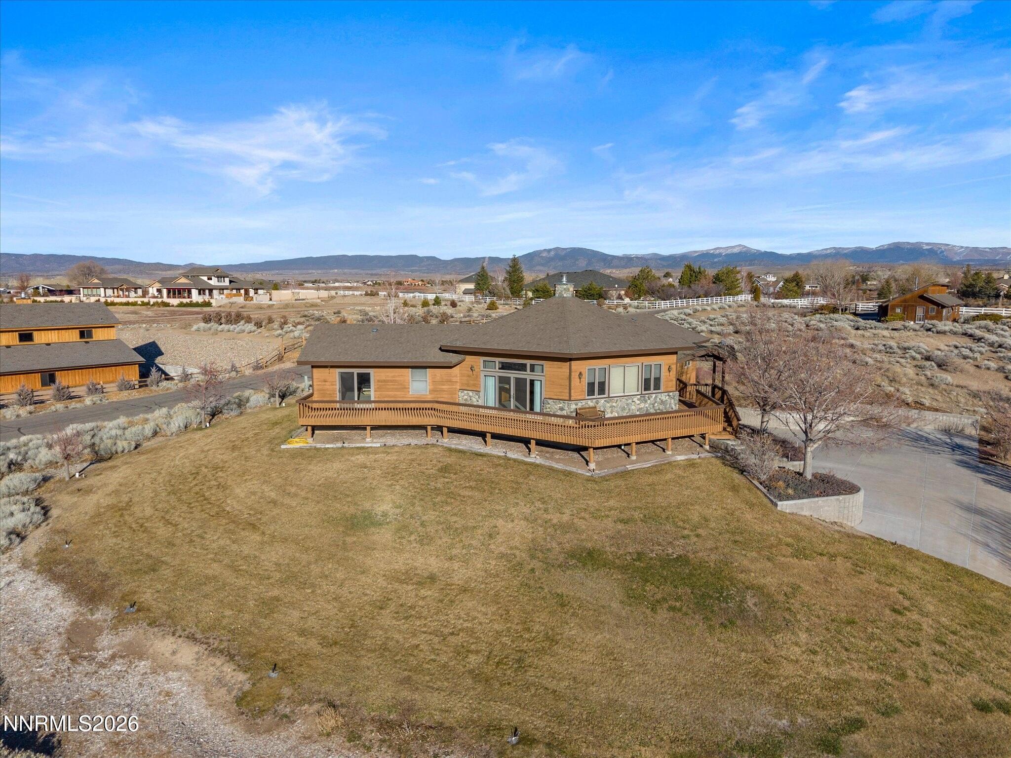 1591 Lombardy Road Gardnerville, NV 89410 - Photo 72 of 92 Main House Aerial
