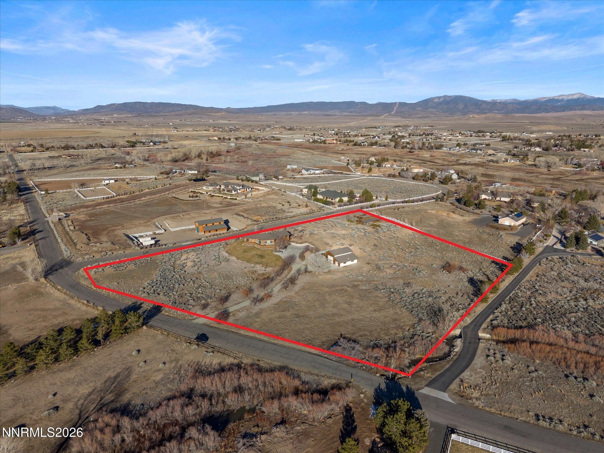 1591 Lombardy Road Gardnerville, NV 89410 - Photo 82 of 92 Property Aerial Marked Up NE