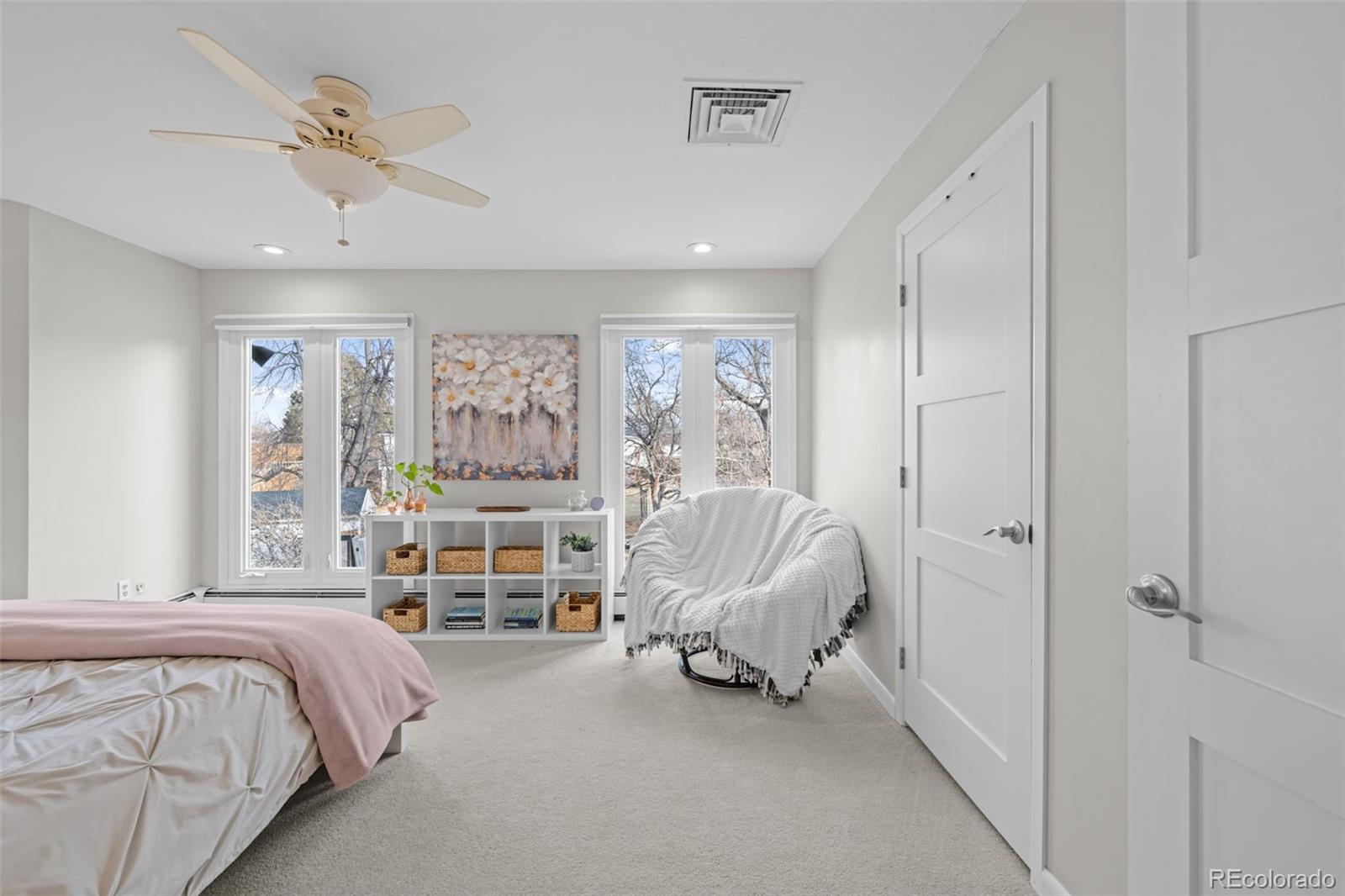 1 Rangeview Drive Wheat Ridge, CO 80215 - Photo 15 of 45 a bed room with furniture and a large window
