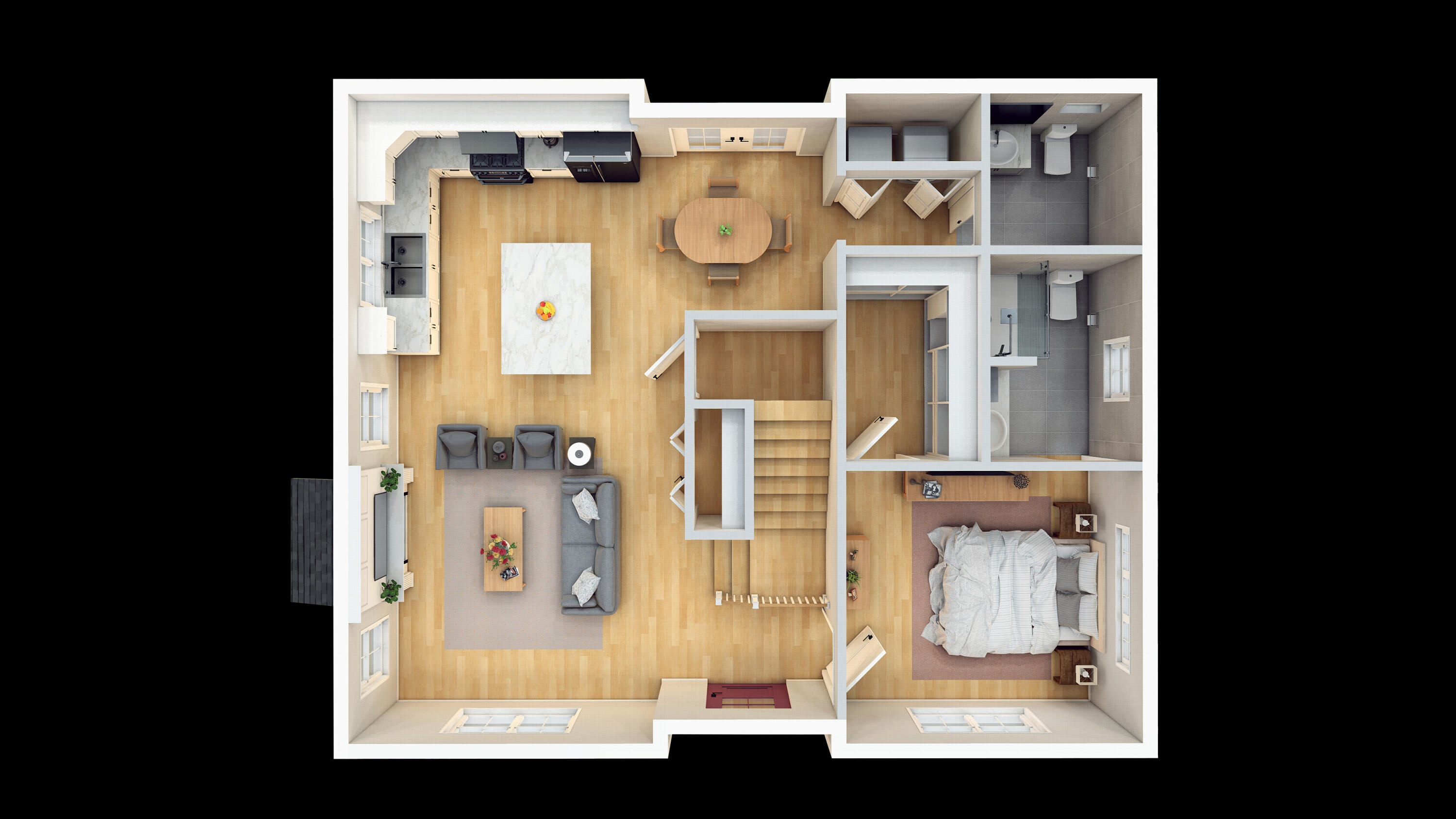 12 Wilson Avenue Wells, ME 04090 - Photo 7 of 8 1st Floor 3D Floorplan