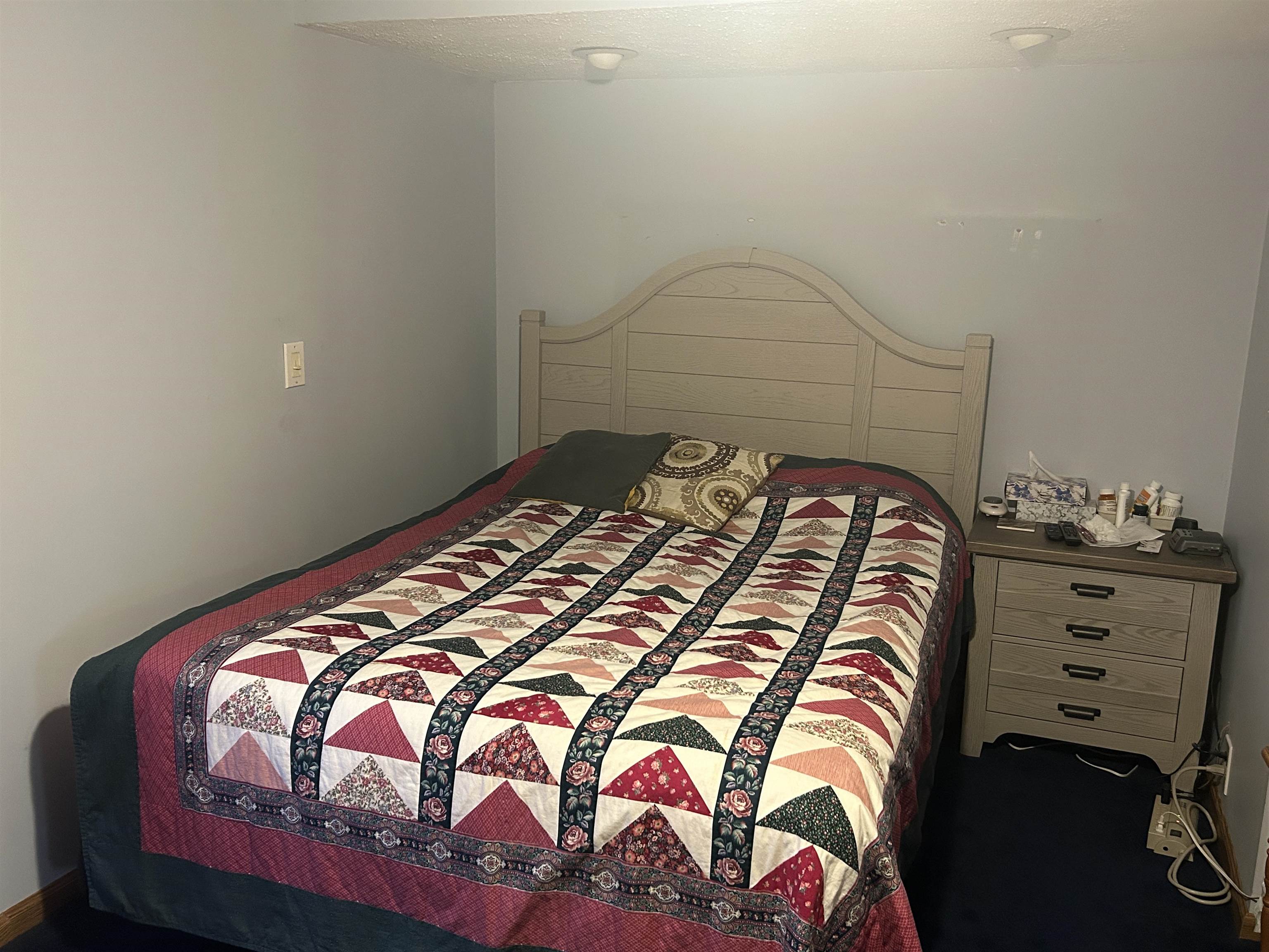 303 South Freedom Street Lena, IL 61048 - Photo 21 of 31 a bedroom with a bed and a painting on the wall