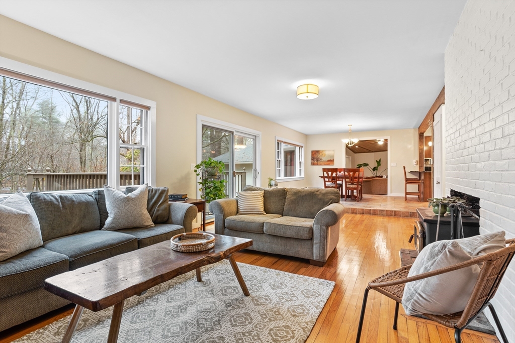 103 Newtown Road Acton, MA 01720 - Photo 13 of 42 a living room with furniture wooden floor and a large window