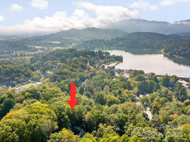a aerial view of a houses
