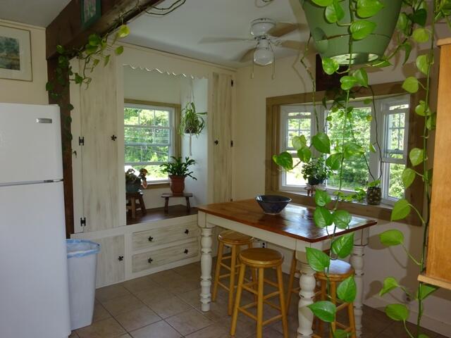 13 Old Salt Works Road Buzzards Bay, MA 02532 - Photo 8 of 49 a dining room with furniture a potted plant and a chandelier