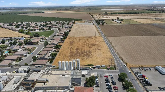 a view of a city with an ocean