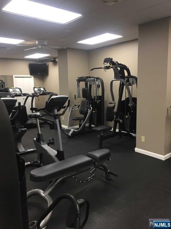 2000 Linwood Avenue, Unit 10M Fort Lee, NJ 07024 - Photo 26 of 28 a view of a room with gym equipment