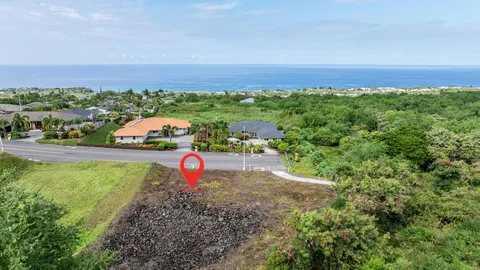 a view of a garden with an outdoor space