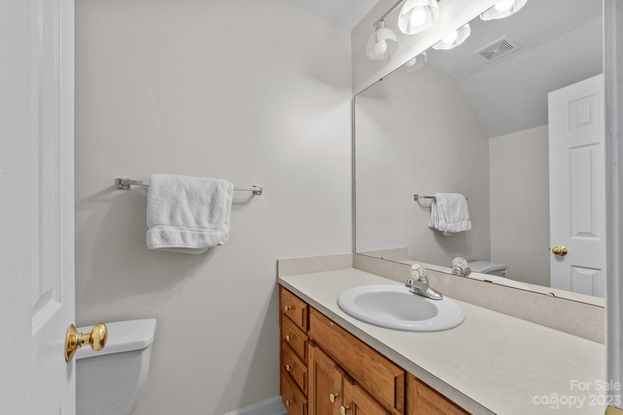 5476 Deer Run Court Davidson, NC 28036 - Photo 38 of 48 a bathroom with a sink vanity and a mirror
