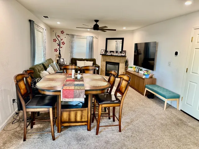 a outdoor space with furniture