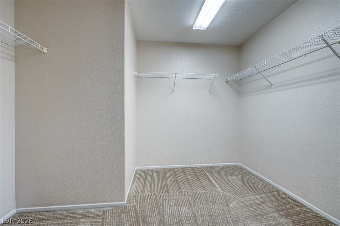 3199 Subtle Color Avenue Henderson, NV 89044 - Photo 28 of 46 Walk in closet featuring light carpet