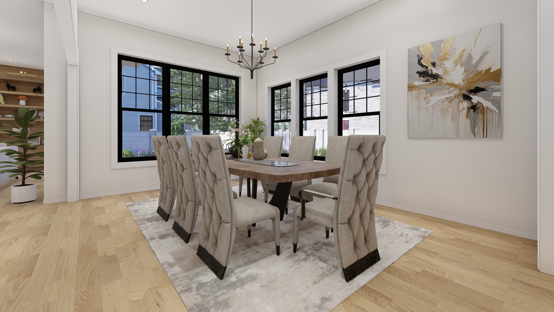 1237 Althea Drive Houston, TX 77018 - Photo 22 of 38 Formal Dining These are Pre-Build Renderings, the home will vary from this photo.