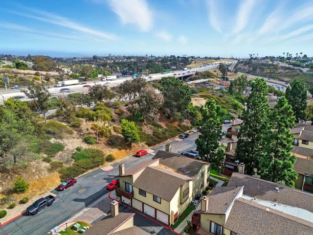 an aerial view of a city