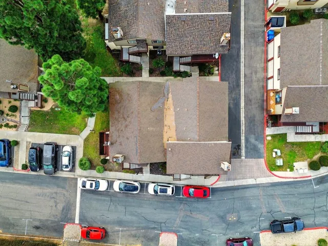an aerial view of residential houses