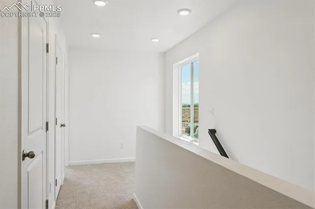 a view of hallway with window