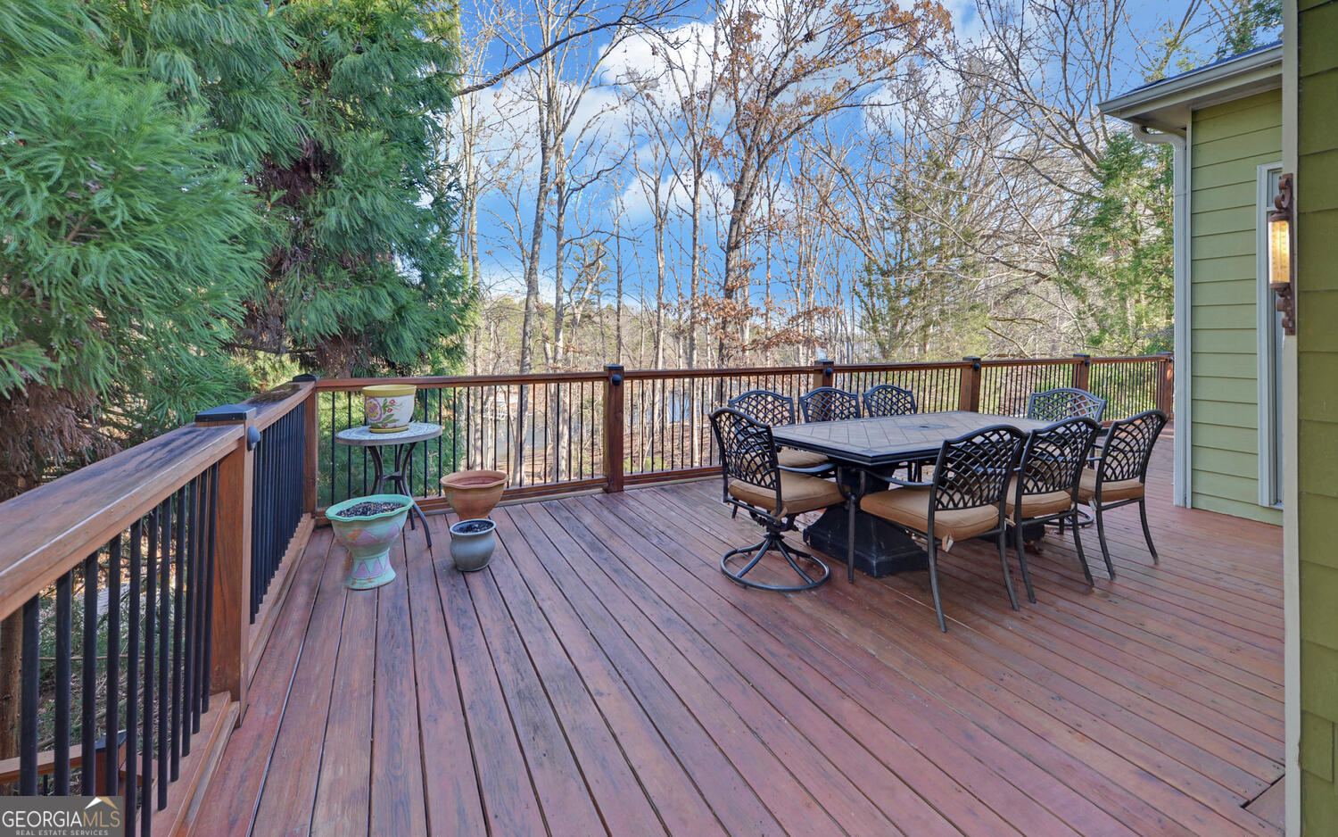 819 Tranquility Lane Hartwell, GA 30643 - Photo 37 of 81 a view of a wooden deck with furniture