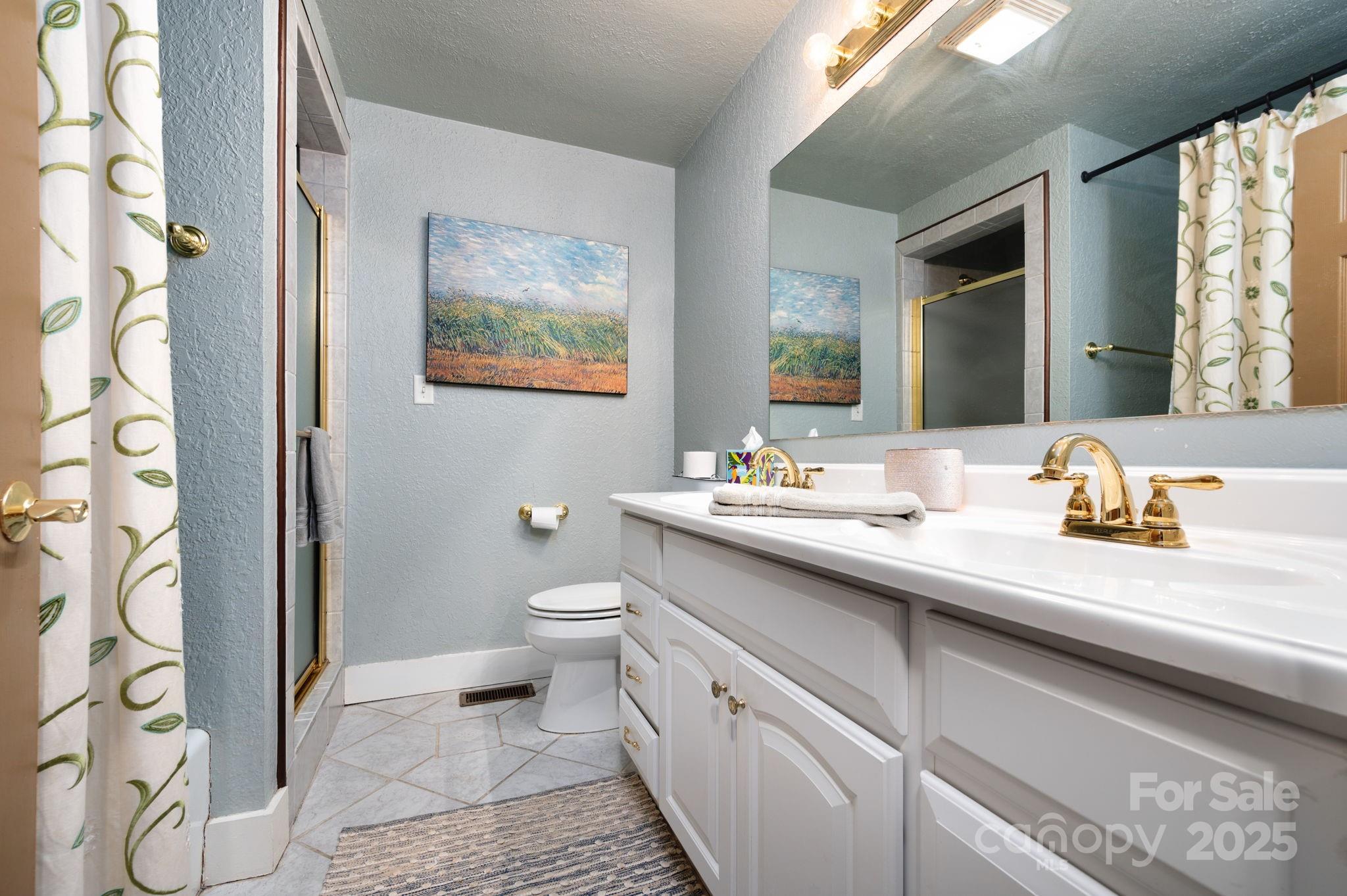 115 Oakland Road Asheville, NC 28801 - Photo 16 of 32 a bathroom with a sink and a mirror