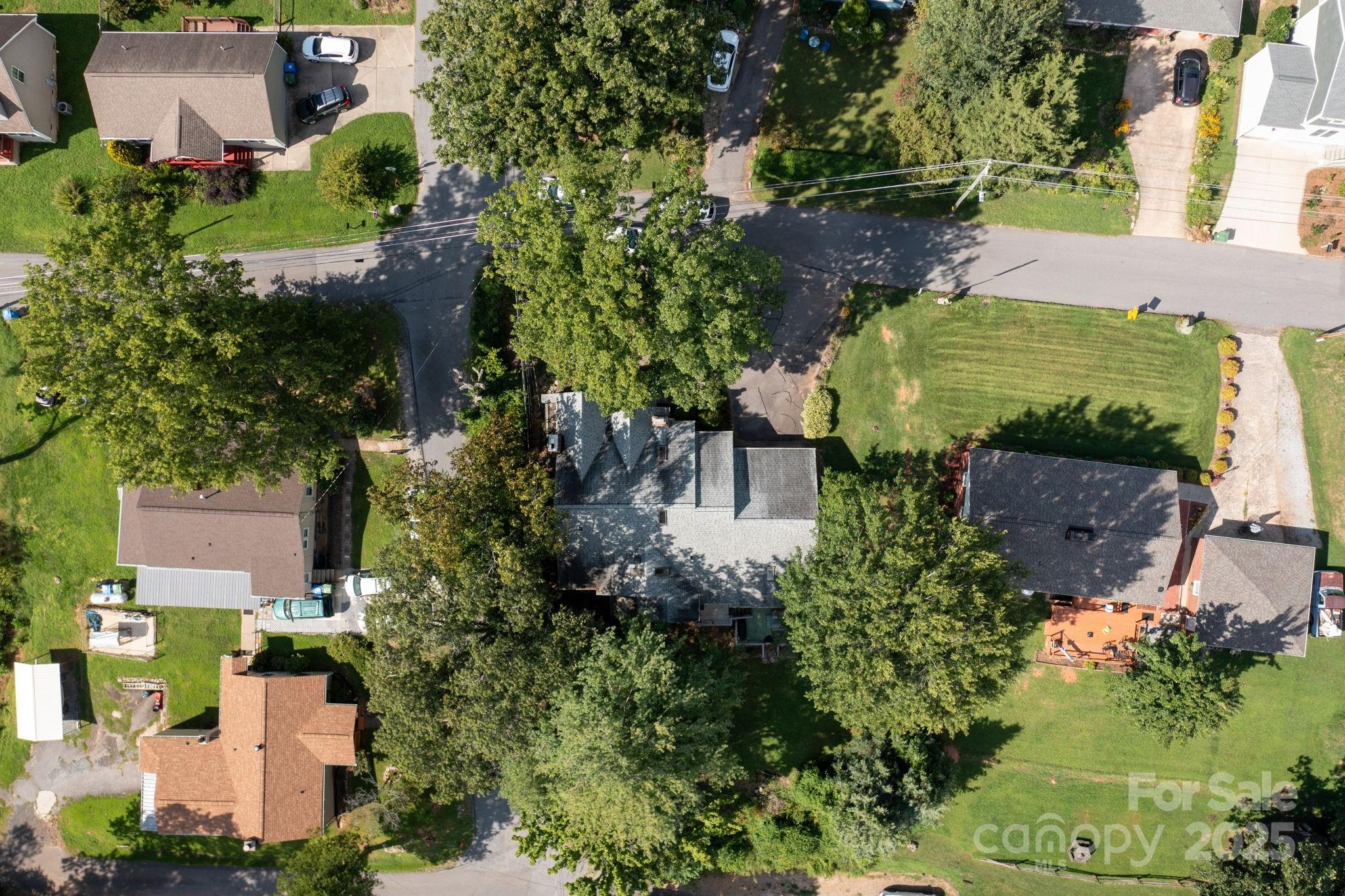 115 Oakland Road Asheville, NC 28801 - Photo 31 of 32 an aerial view of a house with outdoor space
