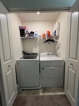 a room with storage and utility