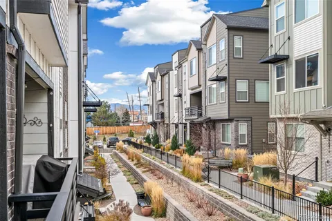 a view of city with balcony