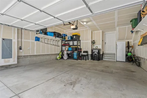 a view of a garage