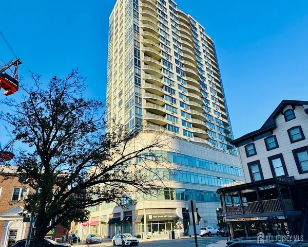 a front view of a building