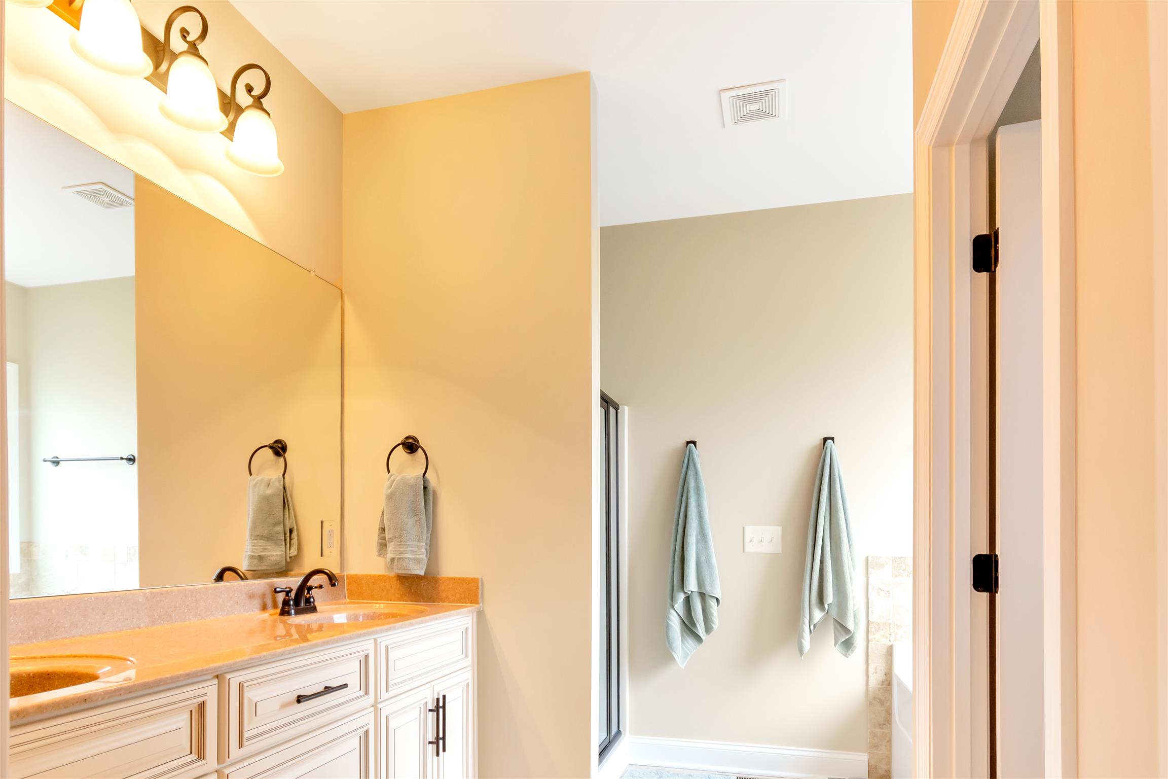 2935 Turner Road Watertown, TN 37184 - Photo 9 of 17 a bathroom with a double vanity sink and a mirror