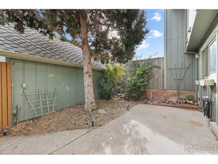 a backyard of a house