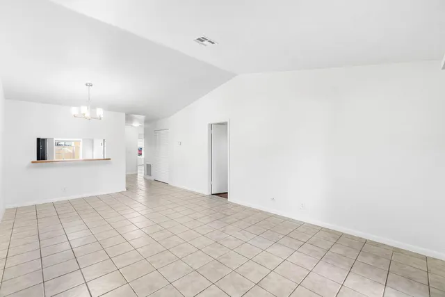 a view of an empty room